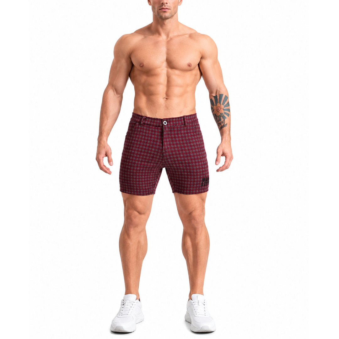 The Avenue Shorts - Crimson Edge