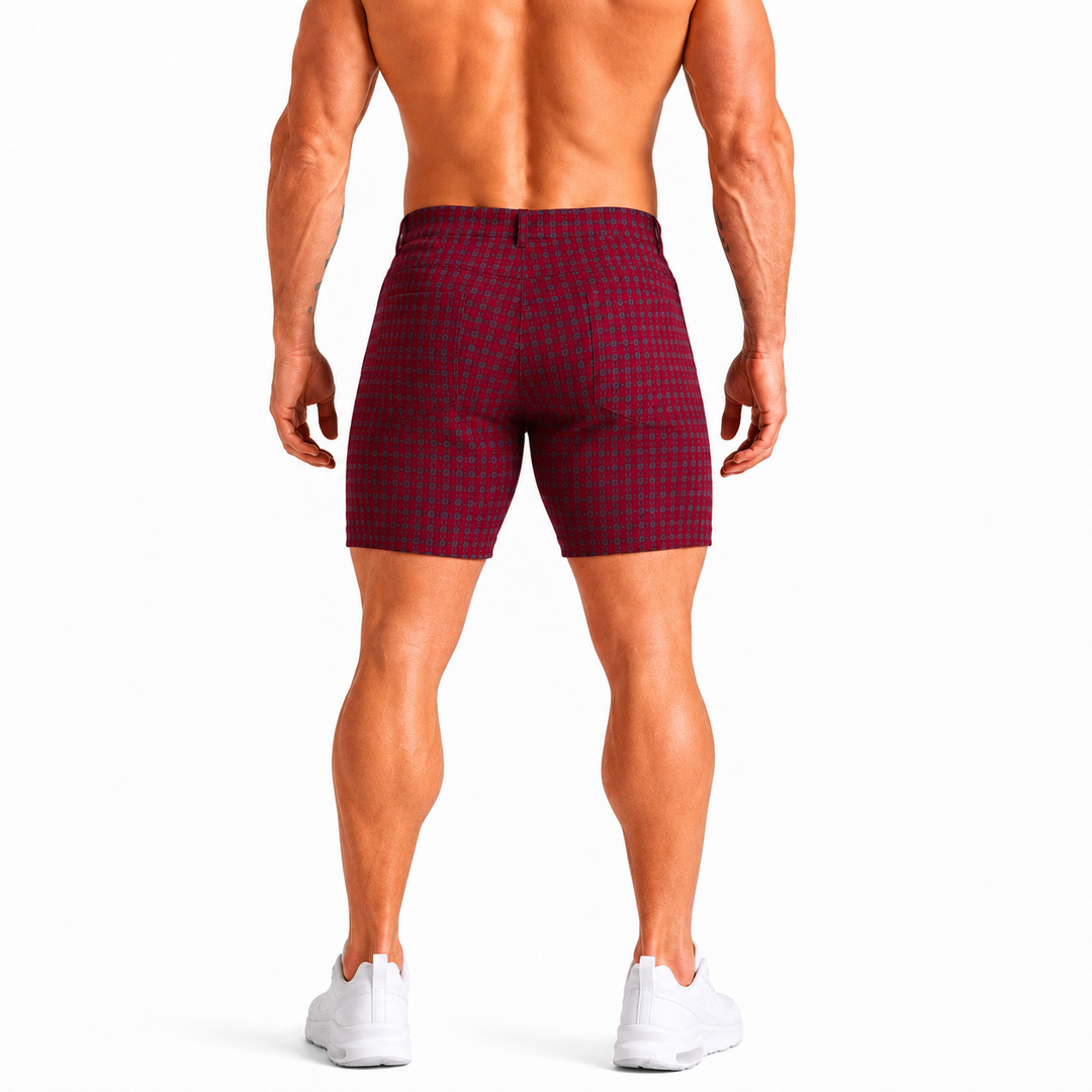 The Avenue Shorts - Crimson Edge