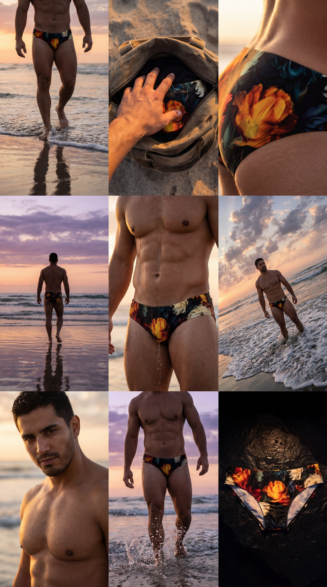 Signature Swim Brief 2-Pack: Midnight Garden + Shadow Battalion