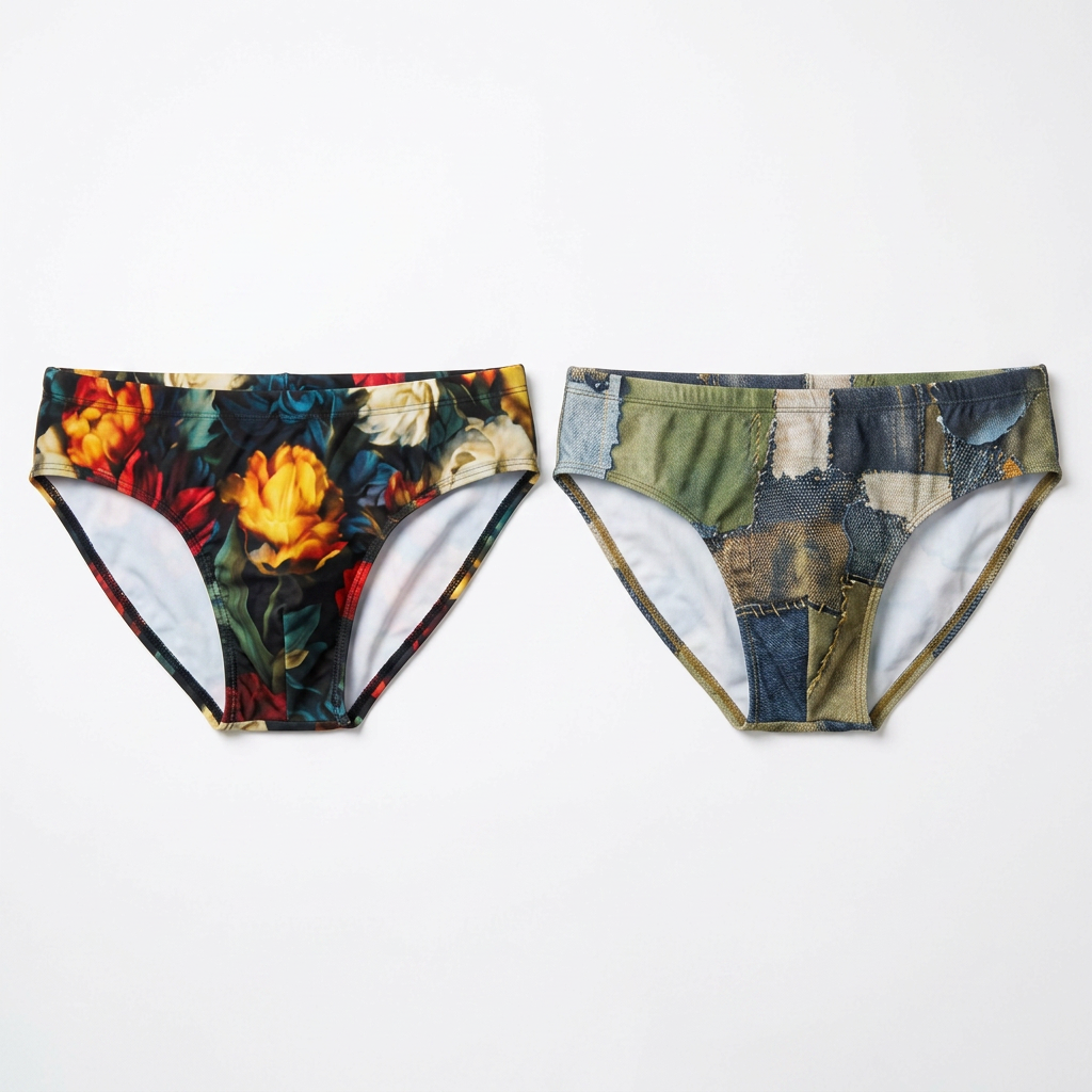 Signature Swim Brief 2-Pack: Midnight Garden + Shadow Battalion