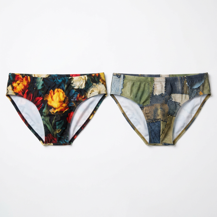 Signature Swim Brief 2-Pack: Midnight Garden + Shadow Battalion