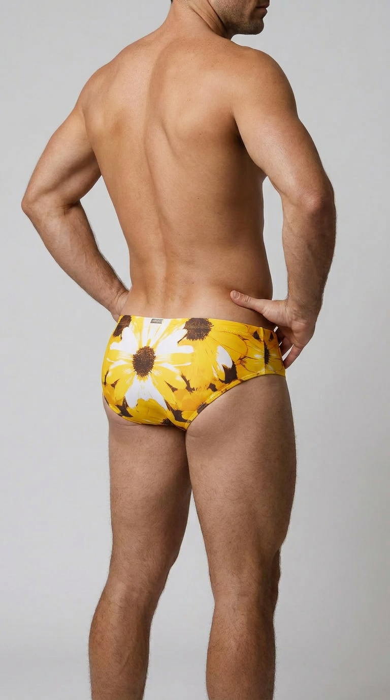 Signature Swim Brief — Sunburst Bloom
