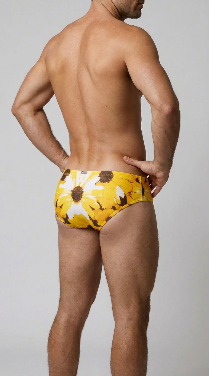 Signature Swim Brief — Sunburst Bloom